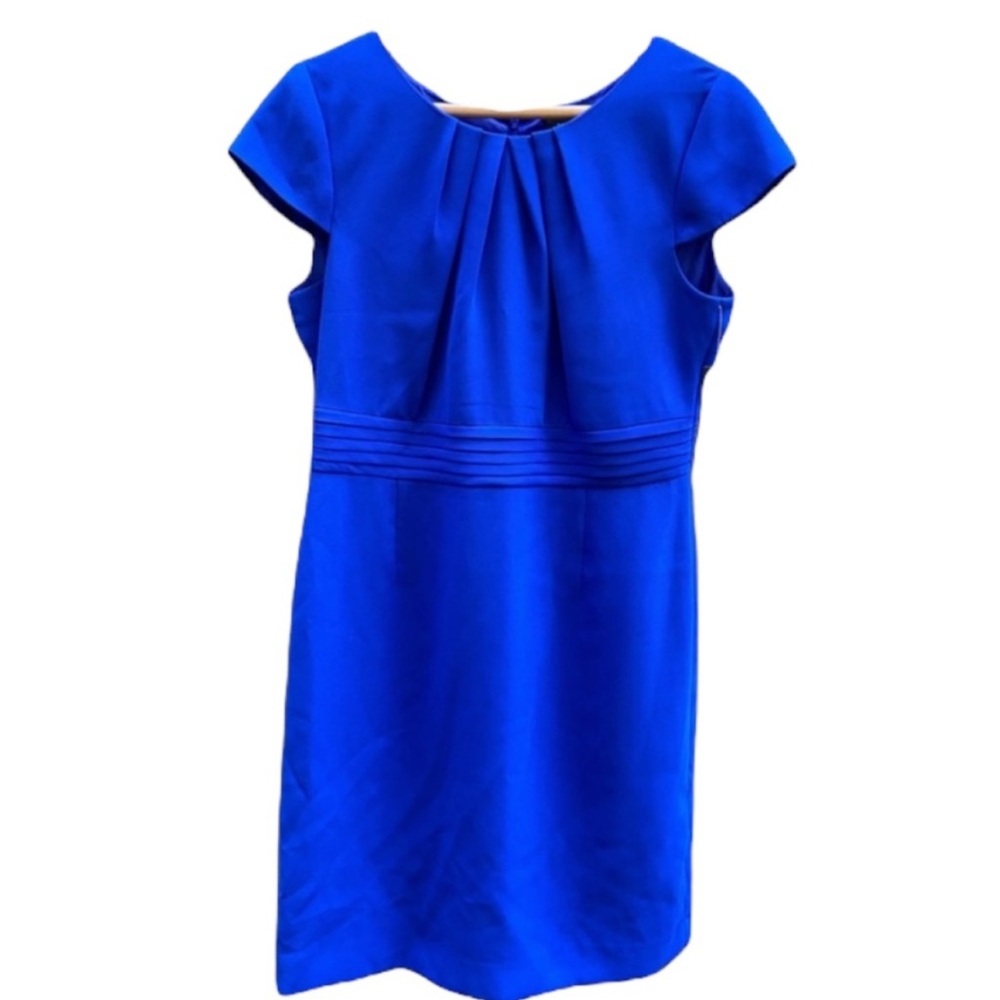 Tahari Royal Blue Sexy Sheath Dress, $129 retail NWT, size 14 - Picture 2 of 13